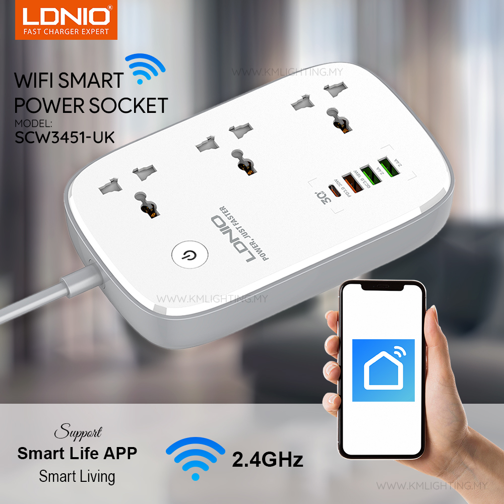 Ldnio Ac Scw Outlets Wi Fi Smart Power Strip Multiplug In Nepal