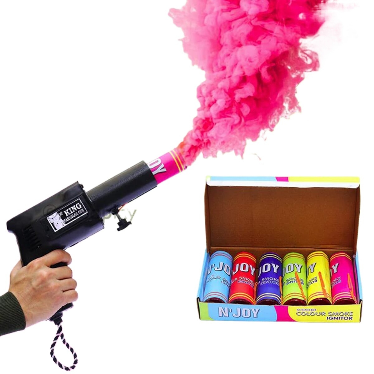Pyro Gun For Holi Party with 6 Color Refill in Nepal | SajiloShop