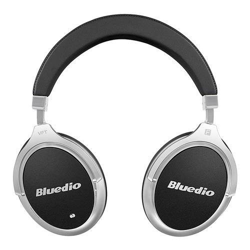 BLUEDIO F2 WIRELESS BLUETOOTH HEADPHONES WITH MIC ACTIVE NOISE CANCELLING - BLACK