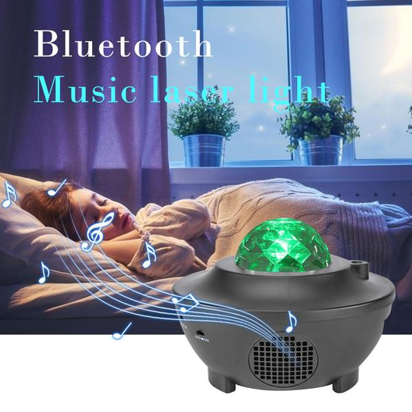 COLORFUL PROJECTOR STARRY SKY NIGHT BLUETOOTH USB MUSIC PLAYER NIGHT LIGHT ROMANTIC GALAXY PROJECTOR LAMP