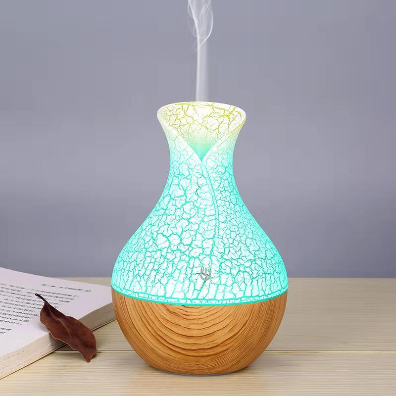 COOL MIST HUMIDIFIER VASE AIR PURIFIER AIR DIFFUSER WITH WHISPER QUIET OPERATION, LED NIGHT LIGHT FUNCTIONS