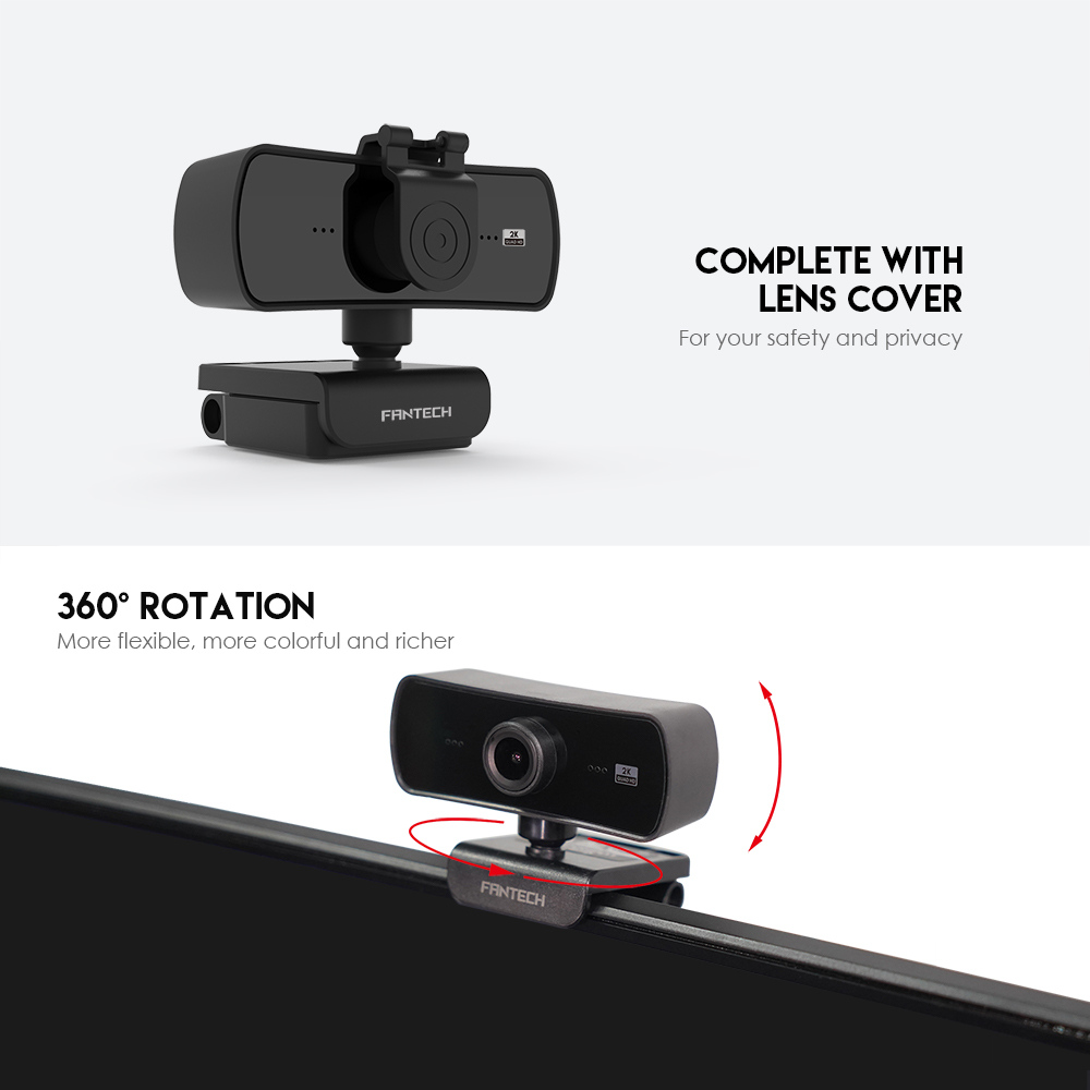 LUMINOUS C30 QUAD HIGH DEF 1440P 2K QUAD HD USB Web Camera Webcam With Built-In Microphone