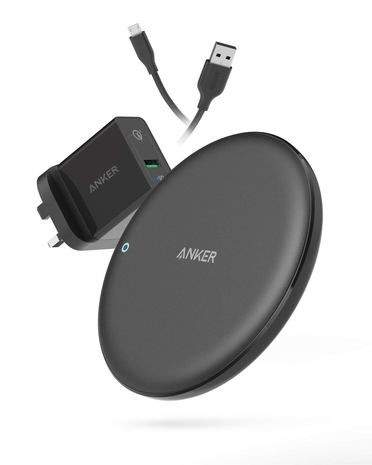 ANKER POWERWAVE 7.5 FAST WIRELESS CHARGING PAD WITH INTERNAL COOLING FAN