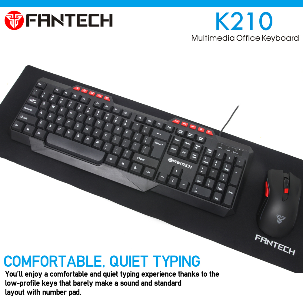FANTECH K210 Multimedia Office Keyboard