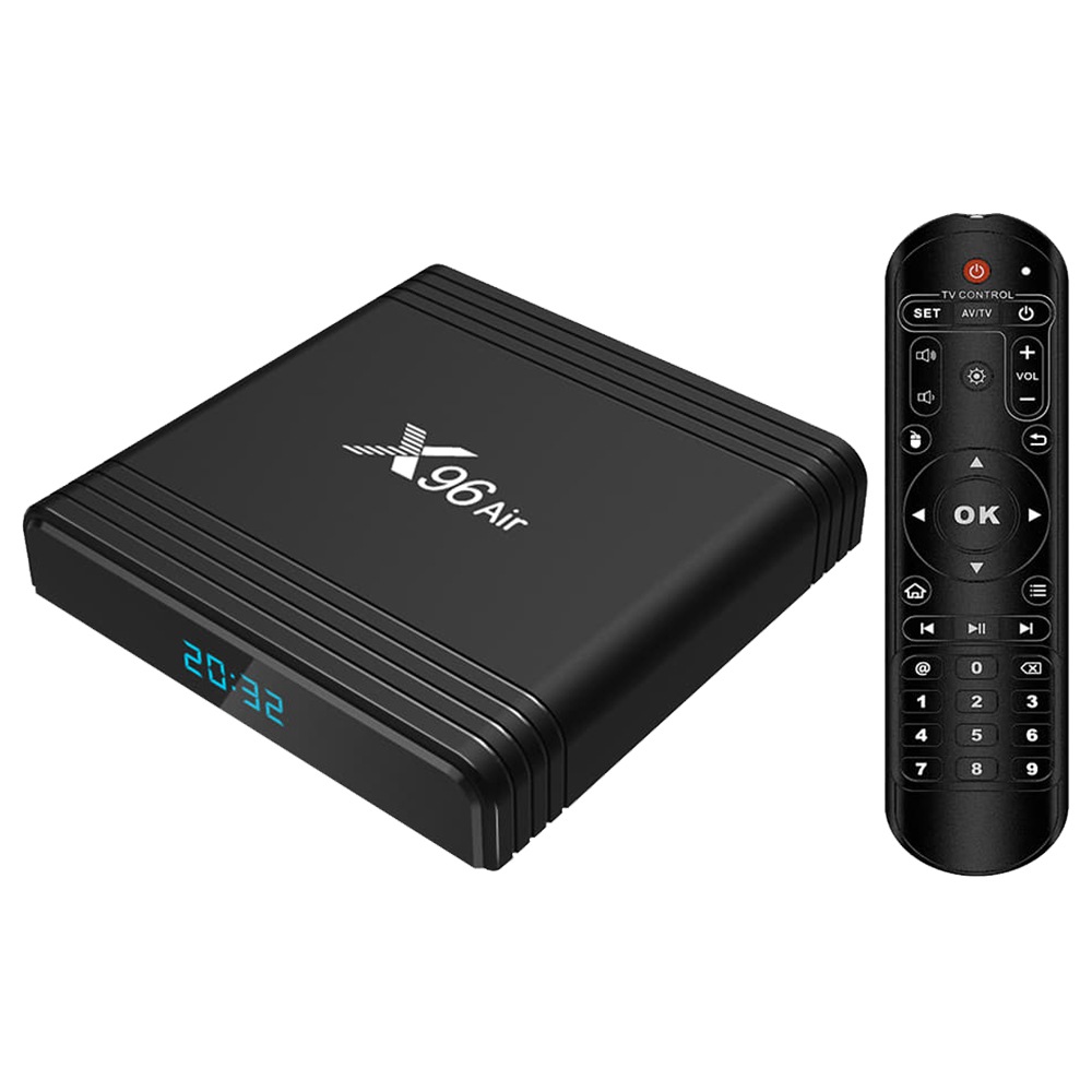 X96 AIR 4GB AMLOGIC SMART TV BOX 8K VIDEO DECODE ANDROID 9.0 TV BOX 2.4G+5.8G WIFI BLUETOOTH LAN USB3.0