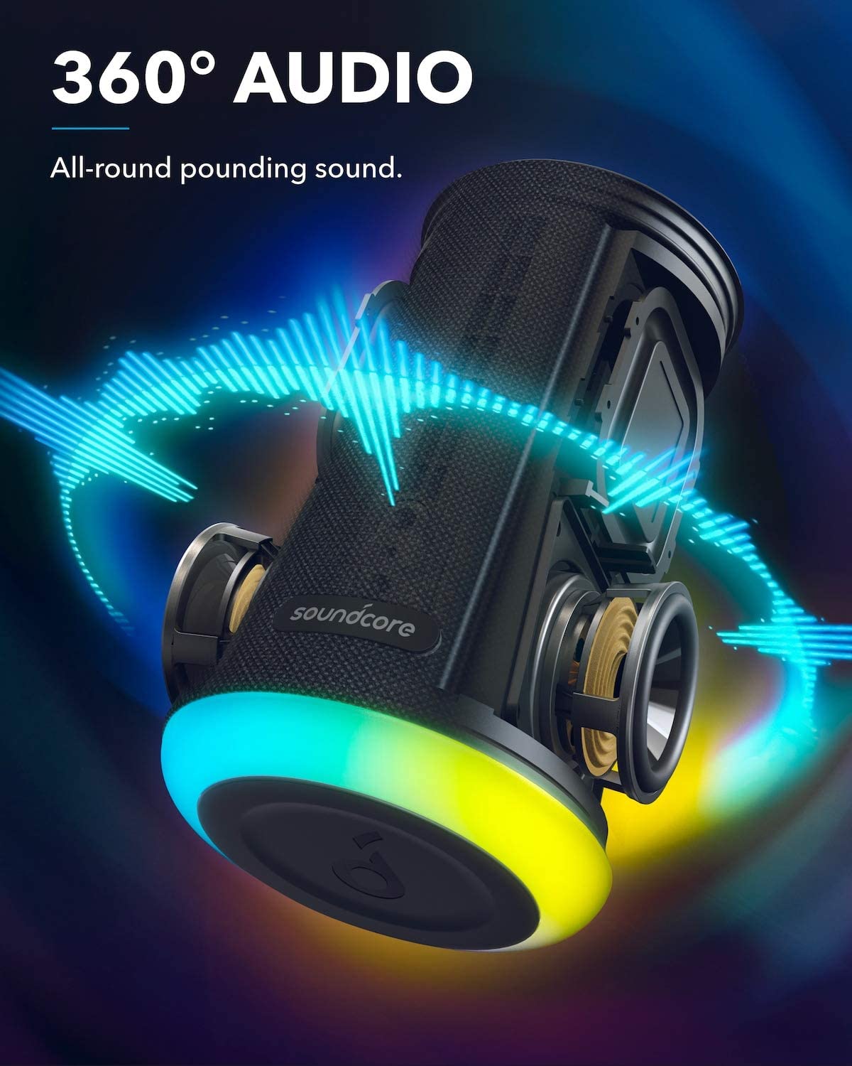 Soundcore Flare Mini Bluetooth Speaker With 360° Sound and BassUp Technology