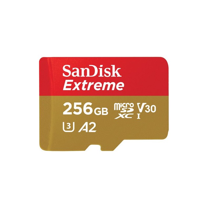 SANDISK 256GB EXTREME UHS-I MICROSDXC MEMORY CARD