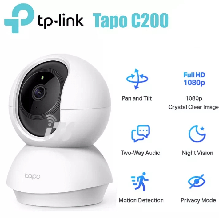 TP Link Tapo C200 Home Security WiFi CCTV Camera 1080P 2 Way Audio