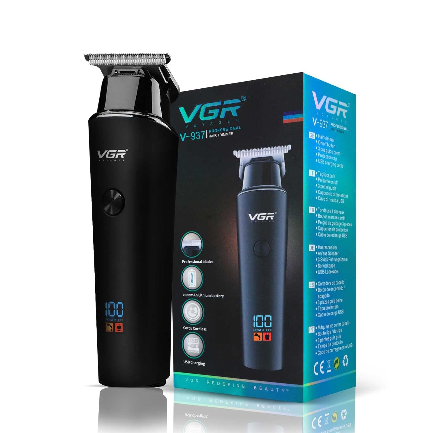 VGR V-937 Professional Corded & Cordless Hair Trimmer