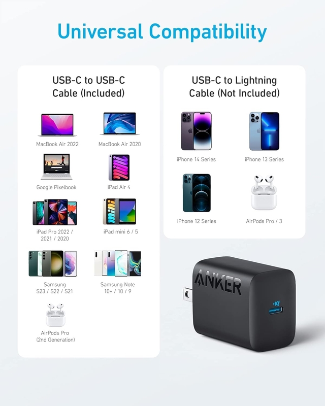 Anker 312 USB-C 30W C to C cable for iPhone Series & Android Flagships
