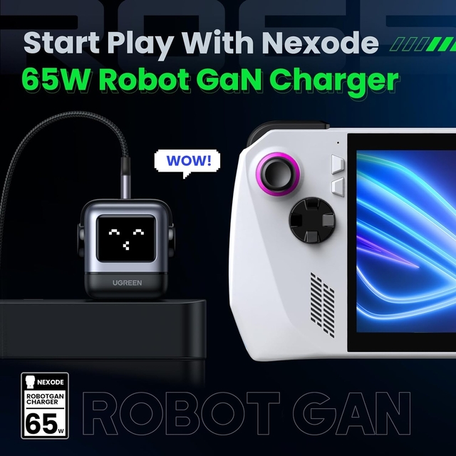 UGREEN 65W Robot Nexode 3-Port GaN Charger