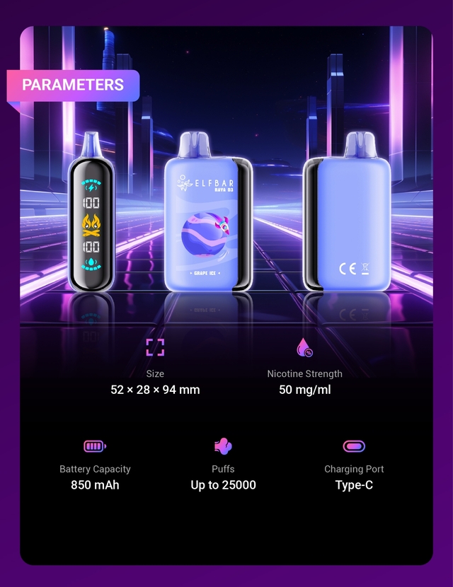 Elfbar RAYA D3 25000 Puff Disposable Vape