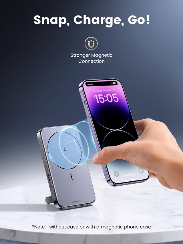 UGREEN Foldable Kickstand Magnetic Battery 10000mAh MagGo
