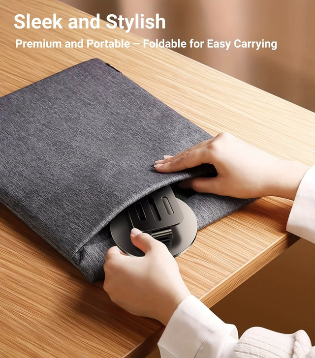 Full Metal 360-Degree Rotating Stress Relieving Universal Mobile Phone and Tablet Stand Holder