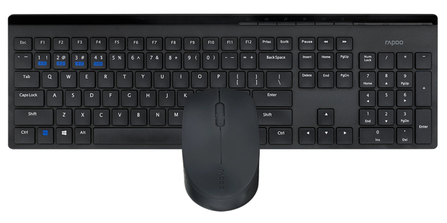 Rapoo 8110M Multi-mode Wireless Keyboard And Mouse Combo