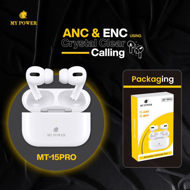 My Power Wireless Earbud MT-15 Pro (ANC & ENC)