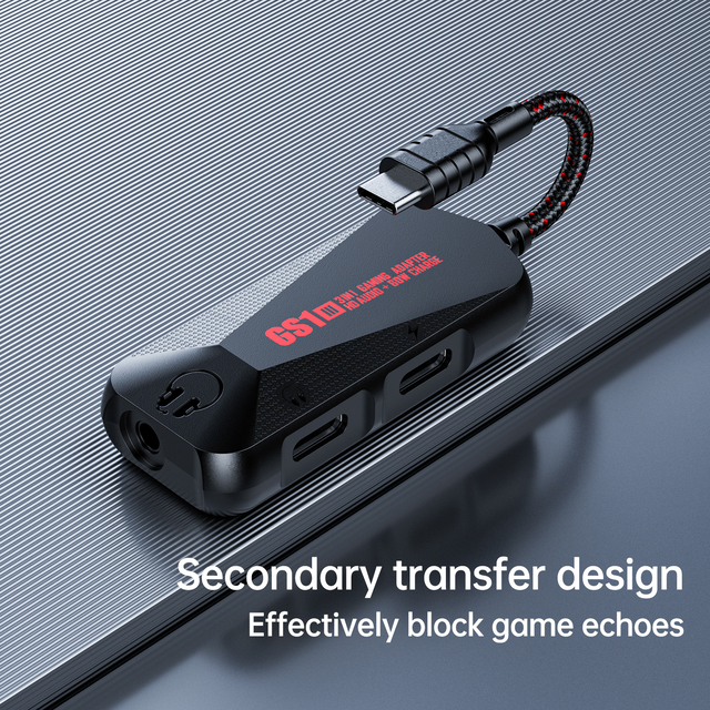 PLEXTONE GS1 Mark III Type C to AUX Audio 3 In 1 Splitter Gaming Charge Adapter