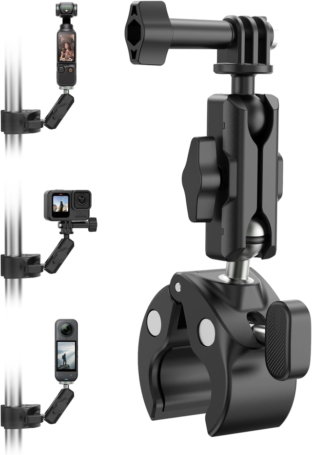 Telesin Universal Handlebar Mount Tube Clamp
