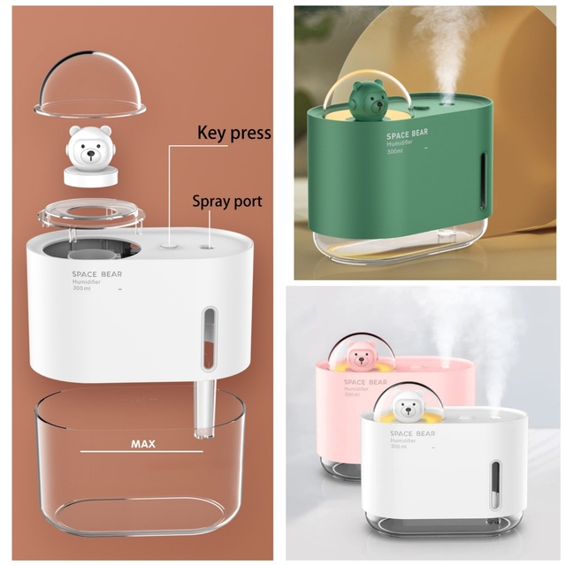 Relax Space Bear Plant Humidifier 300ml