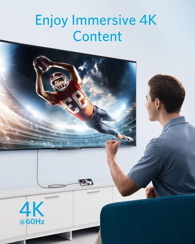 Anker USB C to HDMI Cable 6ft 4K 60hz Nylon Braided