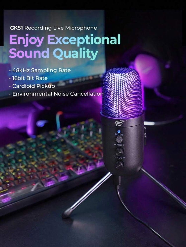 Havit GAMENOTE GK51 RGB Microphone