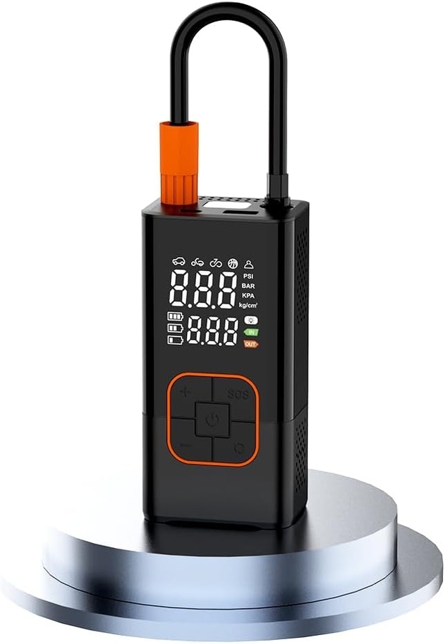 Portable Digital Tire Inflator with Powerbank