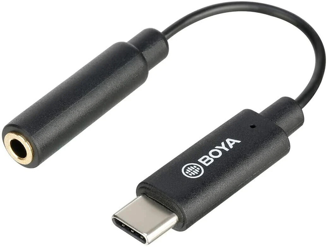 Boya BY-K4 3.5mm TRS (Female) to TYPE-C (Male)