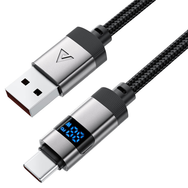 ACEFAST 66W C15-04 USB-A to USB-C Charging Cable with Digital Display