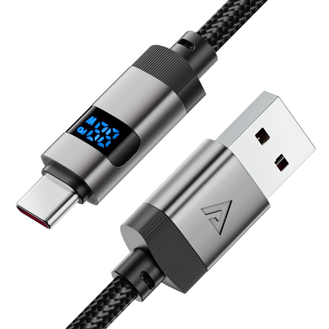 ACEFAST 66W C15-04 USB-A to USB-C Charging Cable with Digital Display