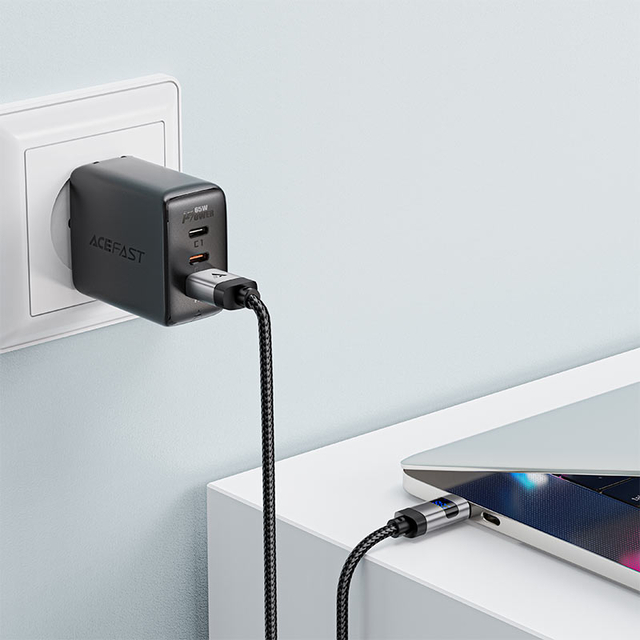 ACEFAST 66W C15-04 USB-A to USB-C Charging Cable with Digital Display