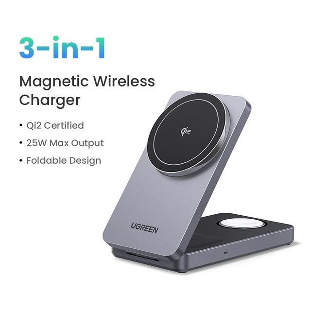 Ugreen 2 in 1 Magnetic Wireless Charger