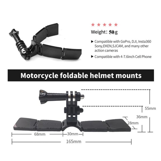 Tuyu Full Face Helmet Chin Mount Holder