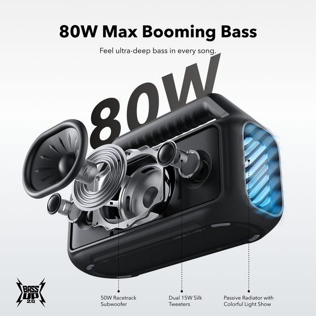 Soundcore Boom 2 Portable Bluetooth Speaker by Anker