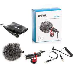 BOYA BY-MM1 UNIVERSAL CARDIOD SHOTGUN MICROPHONE MINI MIC