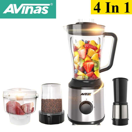 AVINAS AV-126 4 IN 1 MULTI-FUNCTION ELECTRIC BLENDER FRUIT MIXER POWERFUL HAND HELD STAINLESS STEEL FOR FRUITS,MEAT AND VEGETABL