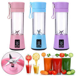 Personal Blender USB Juicer Cup Portable Juicer Blender 6 Blades Rechargeable Fruit Mixing Machine For Baby Travel 380ml[New Ver