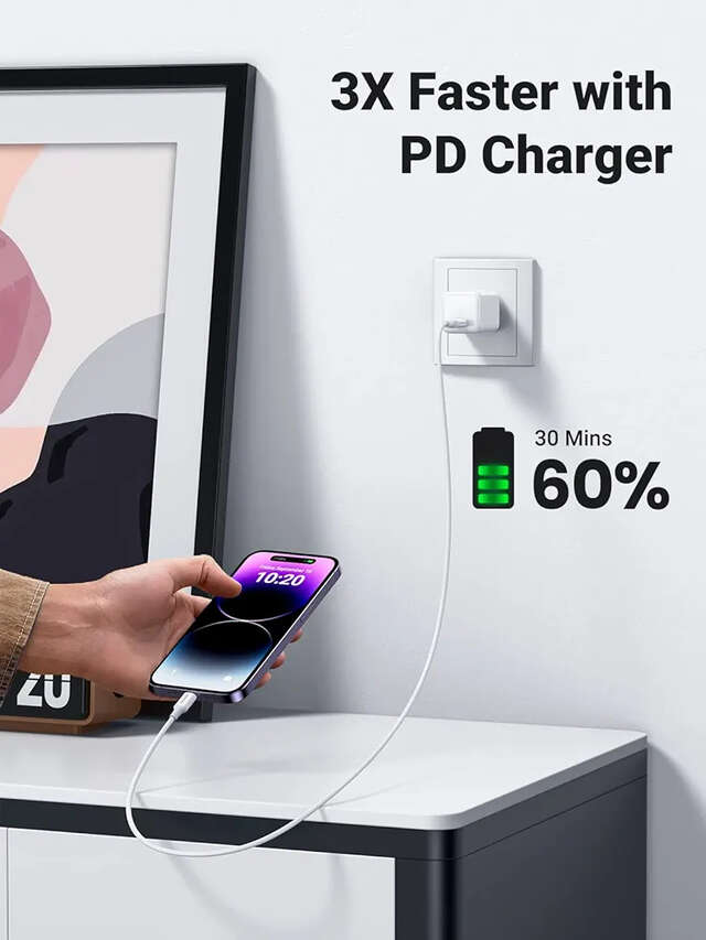 UGREEN USB C To Lightning 3FT MFi Certified PD Fast Charging Cable