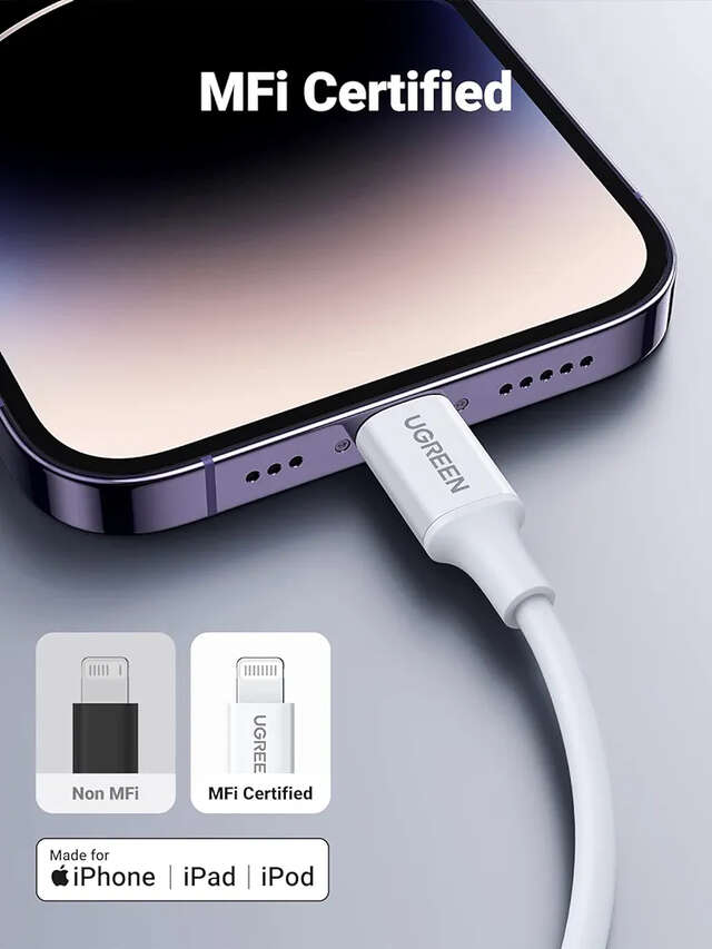 UGREEN USB C To Lightning 3FT MFi Certified PD Fast Charging Cable