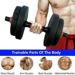 ADJUSTABLE DUMBBELL BARBELL WEIGHT LIFTING SET PAIR HOME GYM DUMBBELLS