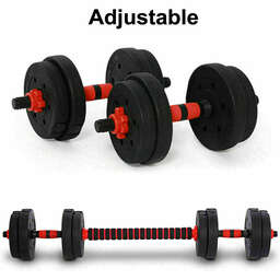 ADJUSTABLE DUMBBELL BARBELL WEIGHT LIFTING SET PAIR HOME GYM DUMBBELLS