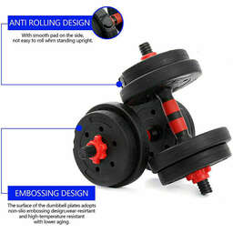 ADJUSTABLE DUMBBELL BARBELL WEIGHT LIFTING SET PAIR HOME GYM DUMBBELLS