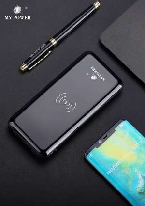 10000mAh Powerbank Wireless M-1077w, Fast Charging With Digital Display