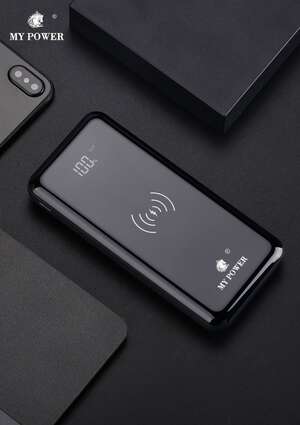 10000mAh Powerbank Wireless M-1077w, Fast Charging With Digital Display