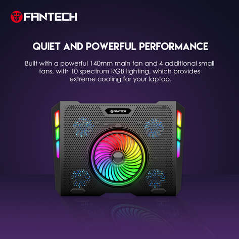 NC20 RGB Notebook Laptop Cooler Cooling Pad