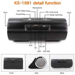 KISONLI KS 1981 PORTABLE WIRELESS BLUETOOTH SPEAKER