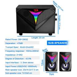 Redragon GS700 Toccata 2.1 Stereo Gaming Speakers With RGB