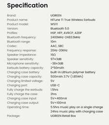 UGREEN HiTune T1 Bluetooth 5.0 Earbuds