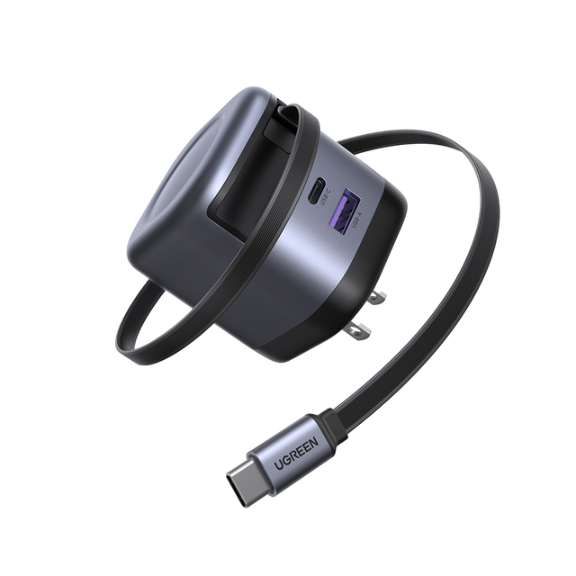UGREEN Nexode 45W Charger with Retractable USB-C Cable