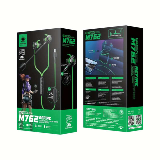 PLEXTONE G30 GOW M762 Noise Reduction Planet Ear Type-C Interface Wired Game Headset HD Noise Reduction Microphone Music Phone H