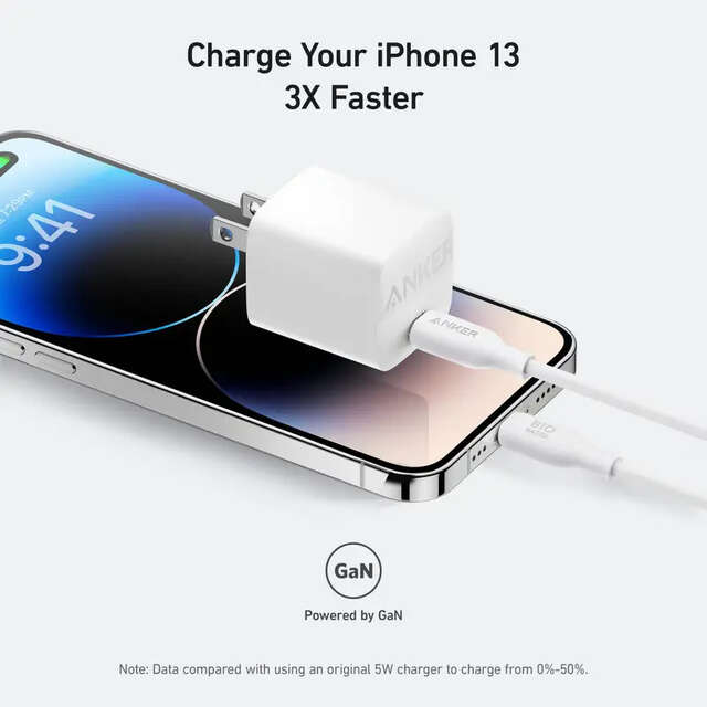 Anker 313 GaN 30W PIQ 3.0 Foldable Fast Charger